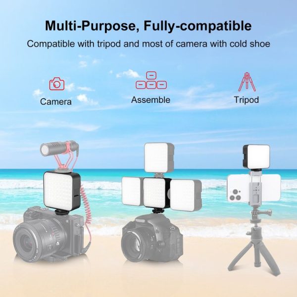 PULUZ 64LED 5W Video Splicing Fill Light for Camera / Video Camcorder (Black) - Image 7