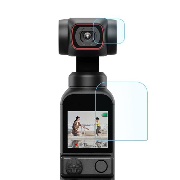PULUZ 9H 2.5D HD Tempered Glass Lens Protector + Screen Film for DJI OSMO Pocket 2 - Image 2