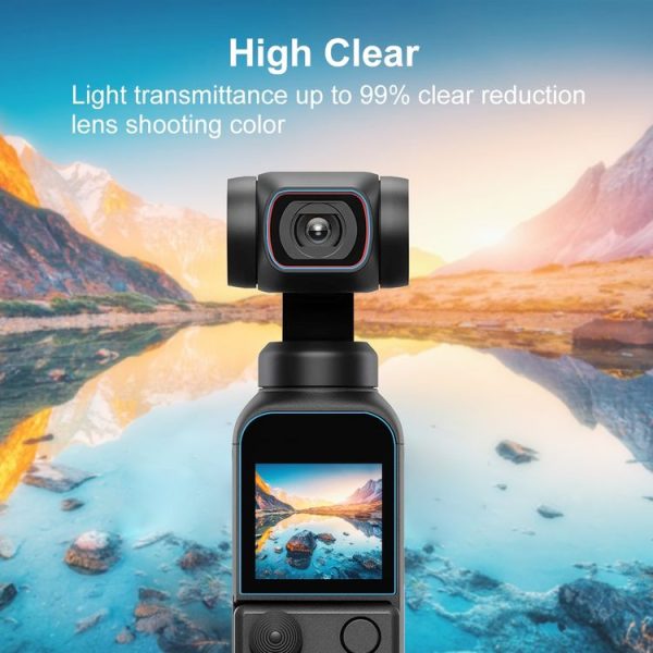 PULUZ 9H 2.5D HD Tempered Glass Lens Protector + Screen Film for DJI OSMO Pocket 2 - Image 5