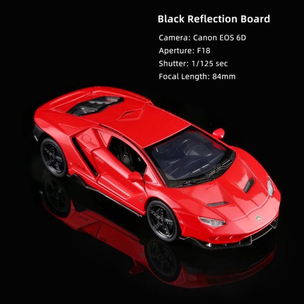 PULUZ 20cm Photography Acrylic Reflective Display Table Background Board (Black) - Image 4