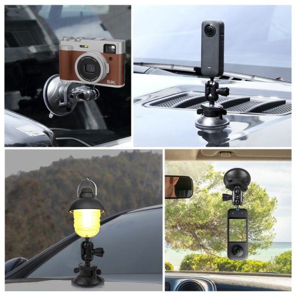 PULUZ 1 / 4 inch Magic Arm Suction Cup Mount (Black) - Image 8