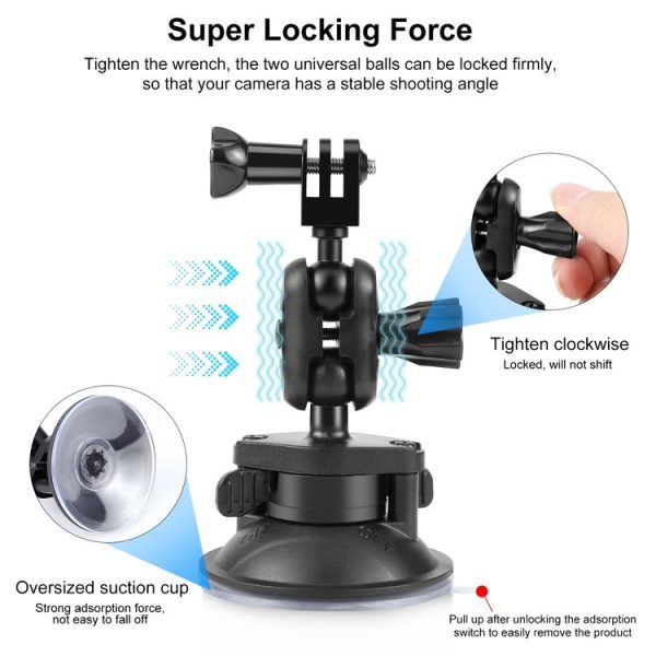 PULUZ Magic Arm Suction Cup Mount (Black) - Image 3