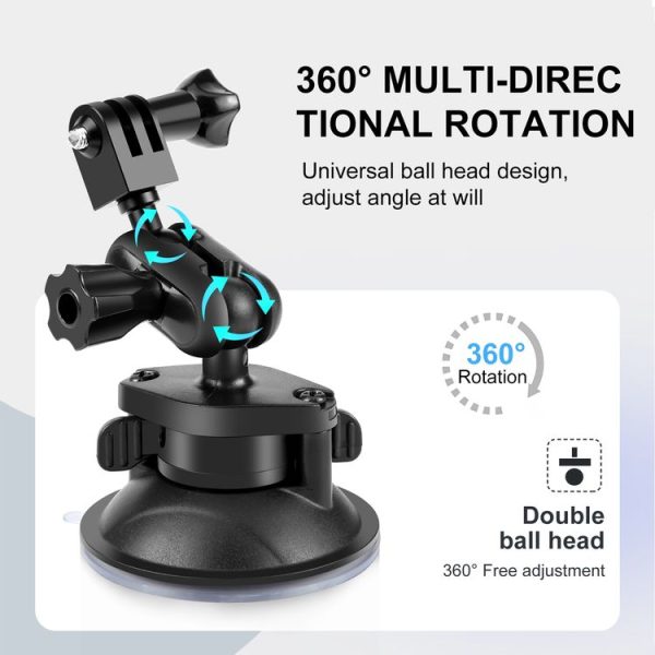 PULUZ Magic Arm Suction Cup Mount (Black) - Image 4