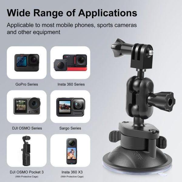 PULUZ Magic Arm Suction Cup Mount (Black) - Image 7