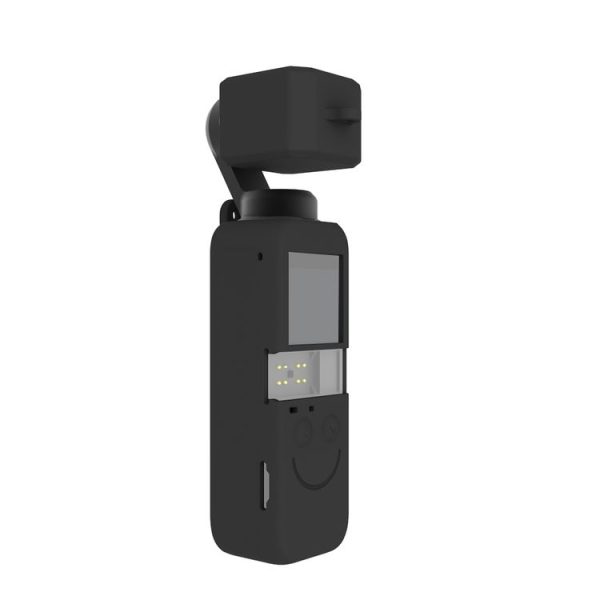 PULUZ 2 in 1 Silicone Cover Case Set for DJI OSMO Pocket 2 (Black)