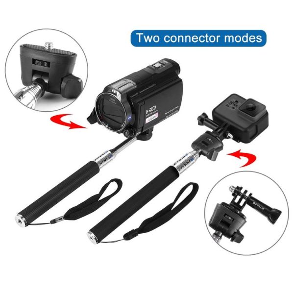 PULUZ Extendable Handheld Selfie Monopod for GoPro, Insta360, DJI and Other Action Cameras, Length: 22.5-80cm - Image 8