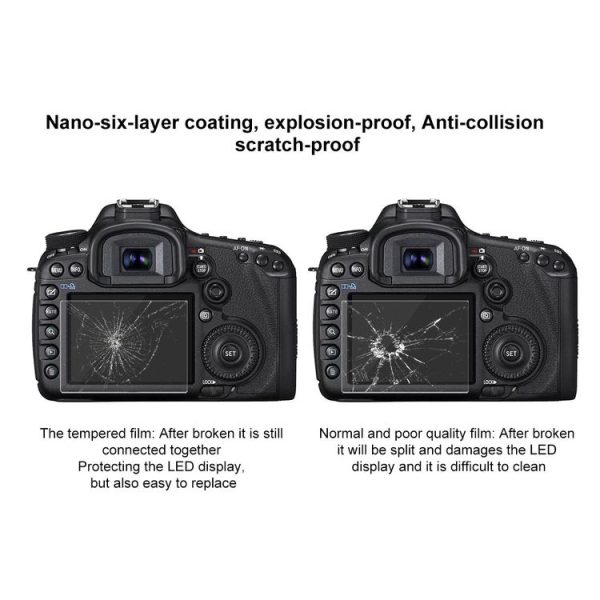 PULUZ 2.5D 9H Tempered Glass Film for Canon 5D Mark III, Compatible with Olympus SH50, Pentax K3 / K3II / 645Z, Sony HX7 / HX9 / HX100 / WX9 / HX30 / HX200 / W670 / W630 / WX100 - Image 7