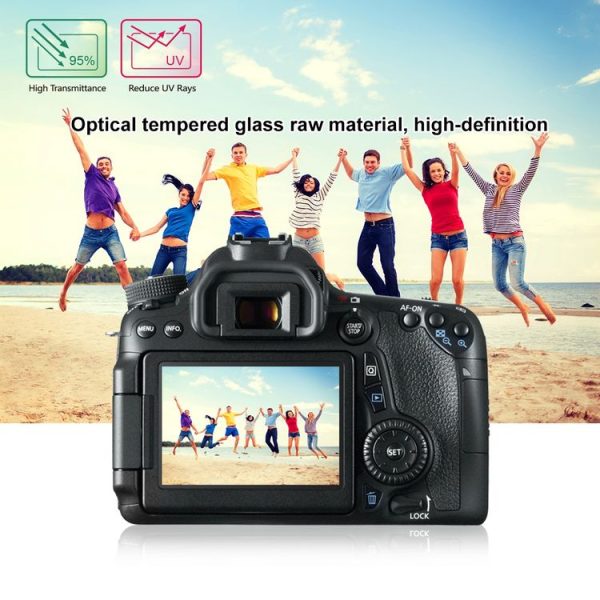 PULUZ 2.5D 9H Tempered Glass Film for Canon 650D, Compatible with 80D / 70D / 77D (9000D) / 800D (X9I) / 700D (X7I) / 750D (X8I) / 760D (8000D) / XC10 / XC15 / 7D2, Pentax Q1 / K-S1 / Q10 / Q7, Panasonic ZS35, Nikon V1 - Image 11