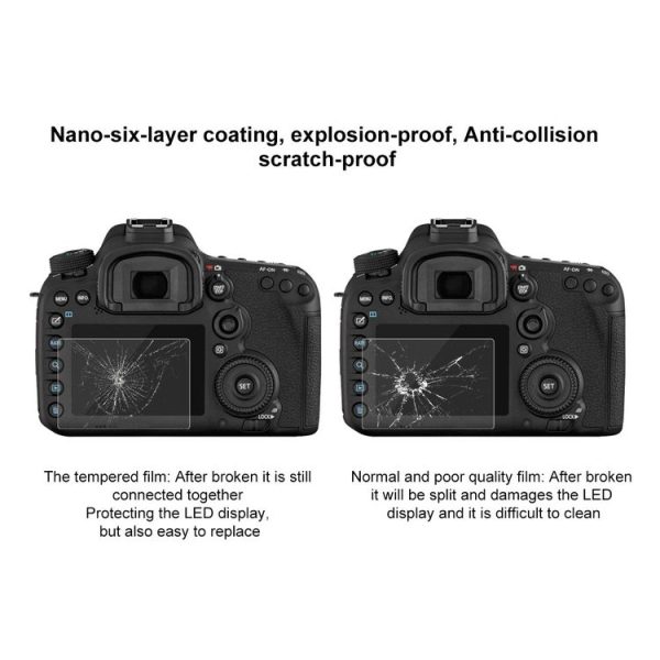 PULUZ 2.5D 9H Tempered Glass Film for Canon EOS 7D Mark II - Image 7
