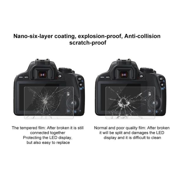 PULUZ 2.5D 9H Tempered Glass Film for Canon 100D, Compatible with Canon 100D / M3 / G1X2 - Image 7