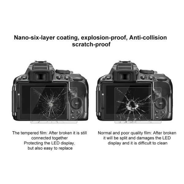 PULUZ 2.5D 9H Tempered Glass Film for Nikon D5300, Compatible with Nikon D5300 / D5500 / D5600, Pentax K-1 / K-1markii - Image 7