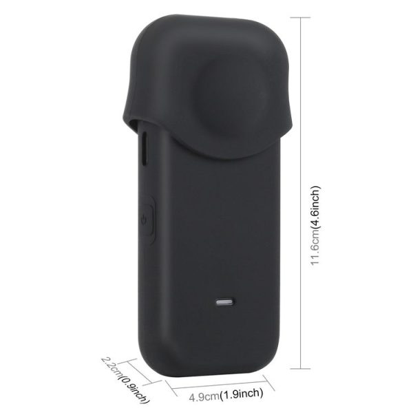 PULUZ Full Body Dust-proof Silicone Protective Case for Insta360 ONE X2 (Black) - Image 3