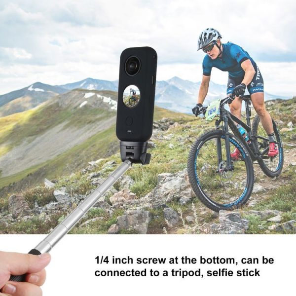 PULUZ Full Body Dust-proof Silicone Protective Case for Insta360 ONE X2 (Black) - Image 7