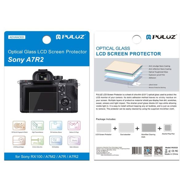 PULUZ 2.5D 9H Tempered Glass Film for Sony RX100, Compatible with Sony A9 / A7C / A7M2 / A7M2 / A7SM2 / A7III / A77 / RX1 / RX1R / RX10 / RX100 / II / III / IV / V / IV / RX10IV / III / II / RX100M4 / RX100M5 / A99 / HX400 / HX300 / HX350 - Image 4