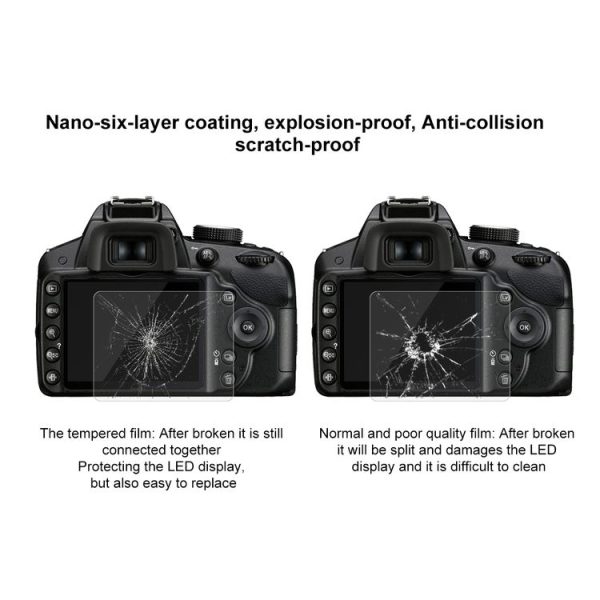 PULUZ 2.5D 9H Tempered Glass Film for Nikon D3200, Compatible with D3100 / D3300 / D3400 / AW130S / W300, Canon SX410 / SX400 / SX430 / SX510 / SX500 / SX530 / SX170, Pentax K50 / K30 / K5 / K7 / K-01 / Samsung WB10 - Image 7