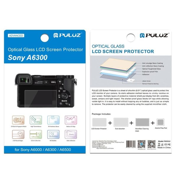 PULUZ 2.5D 9H Tempered Glass Film for Sony A6000, Compatible with Sony A5000 / A6400 / A6300 / A3000 / NEX-7 / NEX-6 / NEX-5N / NEX-3N / NEX5C / NEX-C3 / NEX-5T / H400, Panasonic W850K, Olympus TG850 / TG860 / TG870 PM2 / EPL5 / EPL6 - Image 4
