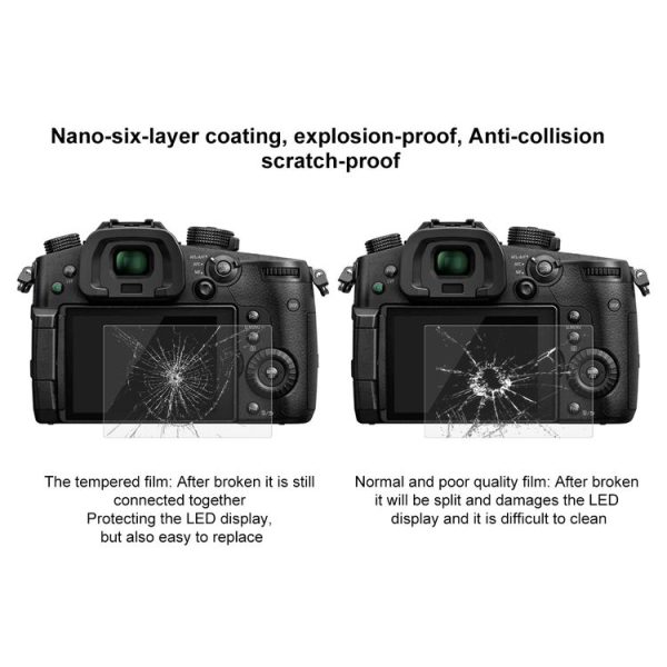 PULUZ 2.5D 9H Tempered Glass Film for Panasonic GH5, Compatible with Canon EOS M3 / M5 / M10 - Image 7