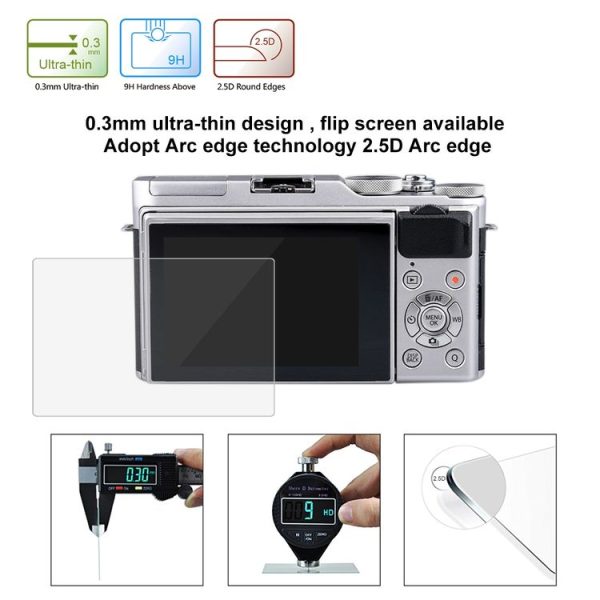 PULUZ 2.5D 9H Tempered Glass Film for Fujifilm X-A3, Compatible with Fujifilm X-T1 / X-T2 / X-A5 / X-A10 / X-A20 - Image 6