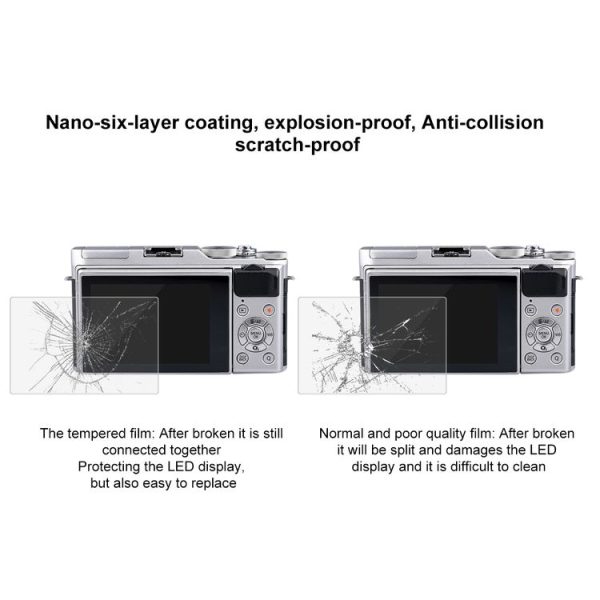 PULUZ 2.5D 9H Tempered Glass Film for Fujifilm X-A3, Compatible with Fujifilm X-T1 / X-T2 / X-A5 / X-A10 / X-A20 - Image 7