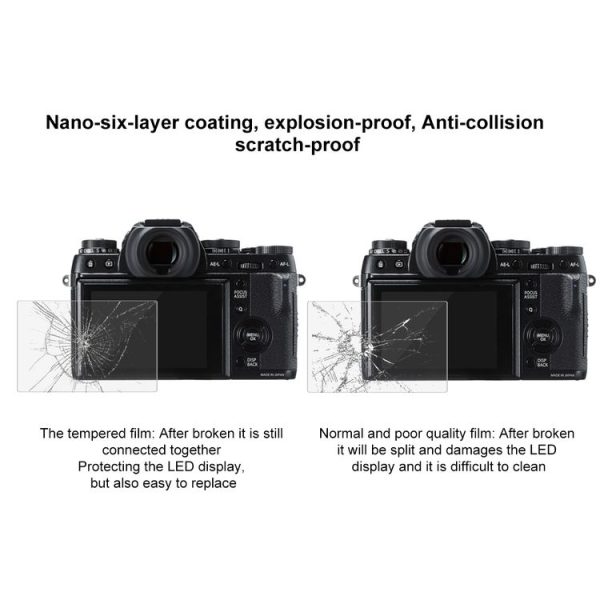 PULUZ 2.5D 9H Tempered Glass Film for Fujifilm X-T1, Compatible with Fujifilm X-T2 / X-A3 / X-A5 / X-A10 / X-A20 - Image 7