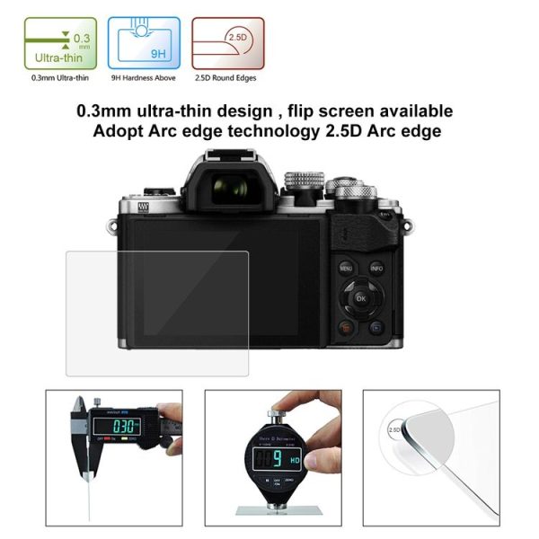 PULUZ 2.5D 9H Tempered Glass Film for Olympus EPL6 / EPL5 / TG860 / TG850 / PM2 / TG870 - Image 6
