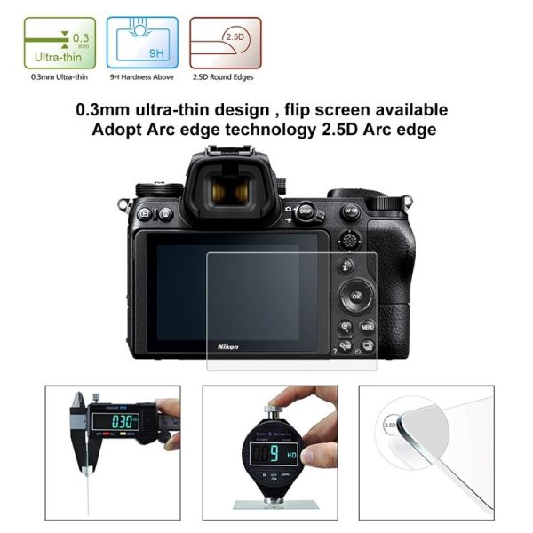 PULUZ 2.5D 9H Tempered Glass Film for Nikon Z6 / Z7 - Image 6