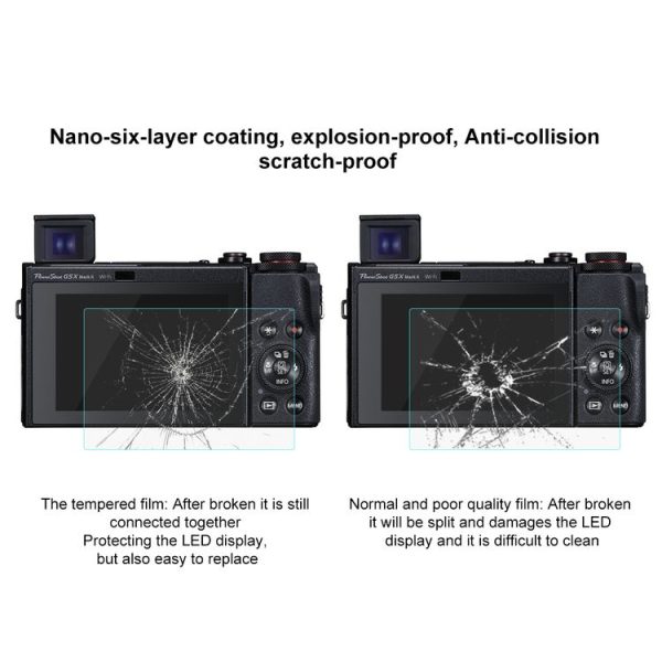 PULUZ 2.5D 9H Tempered Glass Film for Canon PowerShot G5 X Mark II - Image 6