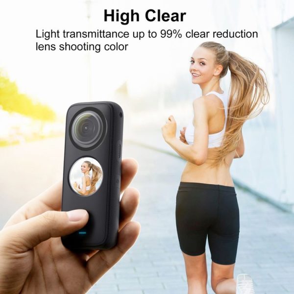 PULUZ Lens Guard PC Protective Cover for Insta360 One X2 (Black) - Image 4
