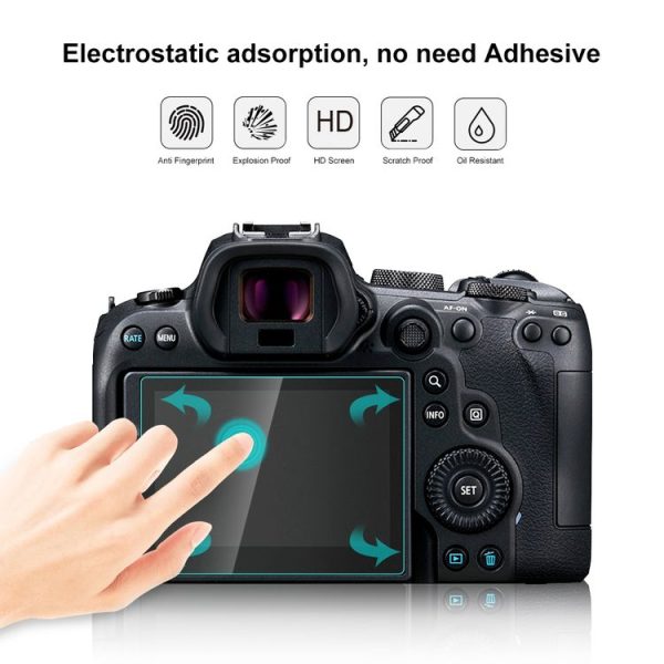 PULUZ 2.5D 9H Tempered Glass Film for Canon EOS R6 - Image 6