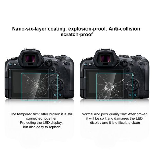PULUZ 2.5D 9H Tempered Glass Film for Canon EOS R6 - Image 7
