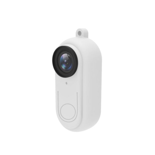 PULUZ Silicone Protective Case with Lens Cover for Insta360 GO 2 (White) - Image 4