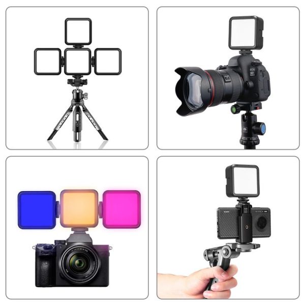 PULUZ Pocket 2500-9000K+RGB Full Color Beauty Fill Light Handheld Camera Photography LED Light (Black) - Image 7