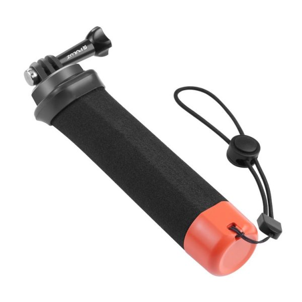 PULUZ Floating Foam Hand Grip Buoyancy Rods with Strap & Quick-release Base for GoPro, Insta360, DJI and Other Action Cameras (Orange) - Image 2