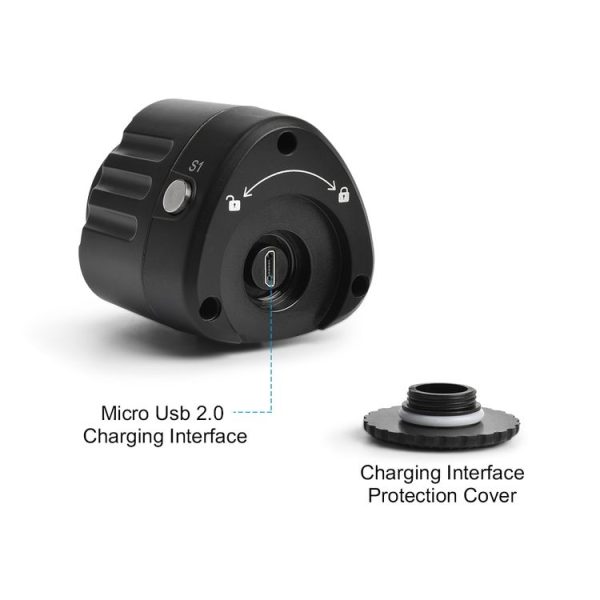 PULUZ 40m Underwater LED Photography Fill Light 1000LM 3.7V / 1100mAh Diving Light for GoPro, Insta360, DJI and Other Action Cameras (Black) - Image 3