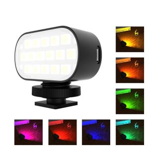 PULUZ Live Broadcast Video RGB LED Light Photography Beauty Selfie Fill Light (Black)