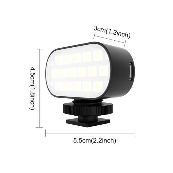 PULUZ Live Broadcast Video RGB LED Light Photography Beauty Selfie Fill Light (Black) - Image 2