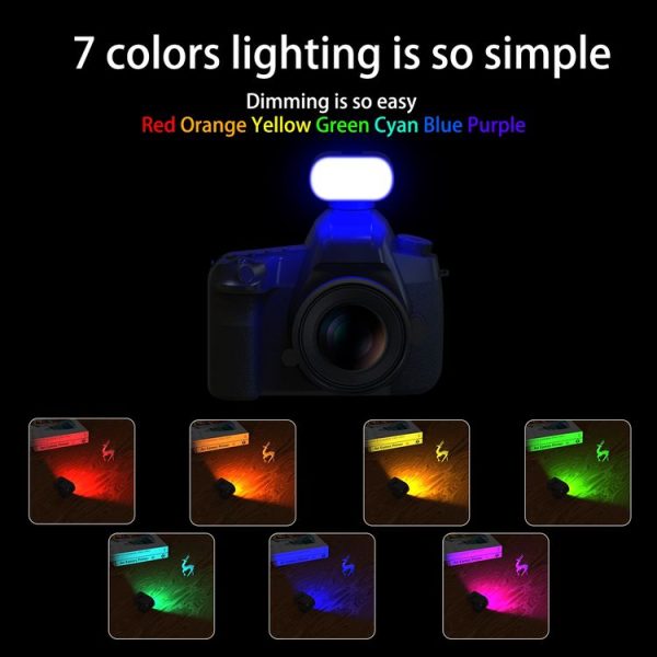 PULUZ Live Broadcast Video RGB LED Light Photography Beauty Selfie Fill Light (Black) - Image 4