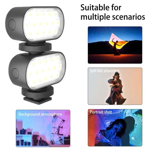 PULUZ Live Broadcast Video RGB LED Light Photography Beauty Selfie Fill Light (Black) - Image 5