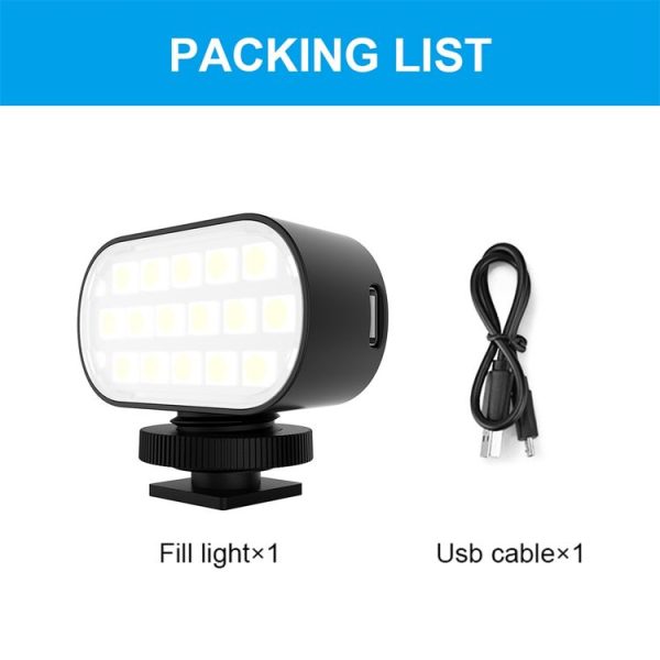 PULUZ Live Broadcast Video RGB LED Light Photography Beauty Selfie Fill Light (Black) - Image 8