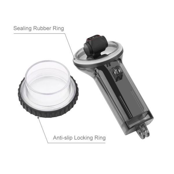 PULUZ 60m Underwater Waterproof Housing Diving Case Cover for DJI Osmo Pocket 2 (Black) - Image 3