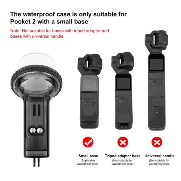 PULUZ 60m Underwater Waterproof Housing Diving Case Cover for DJI Osmo Pocket 2 (Black) - Image 8