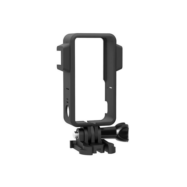 PULUZ ABS Protective Frame Cage with Dual Cold Shoes for DJI Action 2 (Black) - Image 2