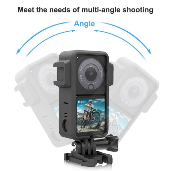 PULUZ ABS Protective Frame Cage with Dual Cold Shoes for DJI Action 2 (Black) - Image 5