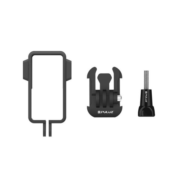 PULUZ ABS Protective Frame Cage with Dual Cold Shoes for DJI Action 2 (Black) - Image 7