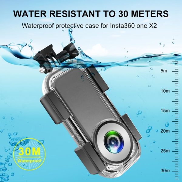 PULUZ 30m Underwater Waterproof Housing Case for Insta360 ONE X2 (Transparent) - Image 5