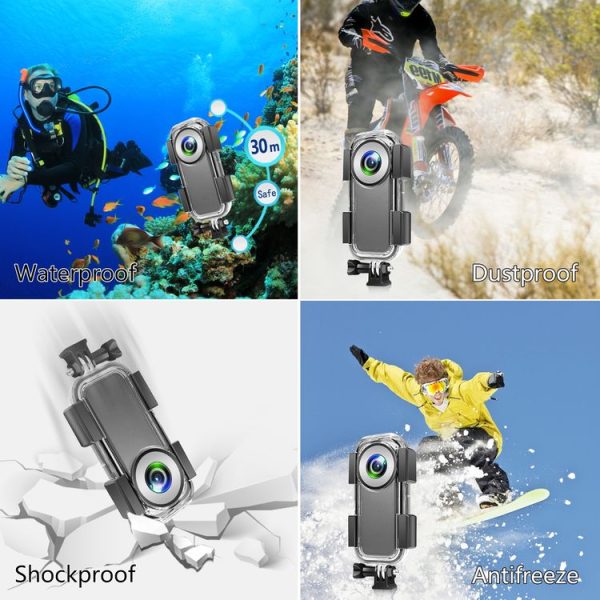 PULUZ 30m Underwater Waterproof Housing Case for Insta360 ONE X2 (Transparent) - Image 6