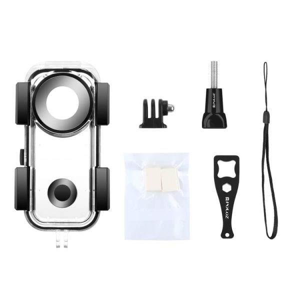PULUZ 30m Underwater Waterproof Housing Case for Insta360 ONE X2 (Transparent) - Image 7