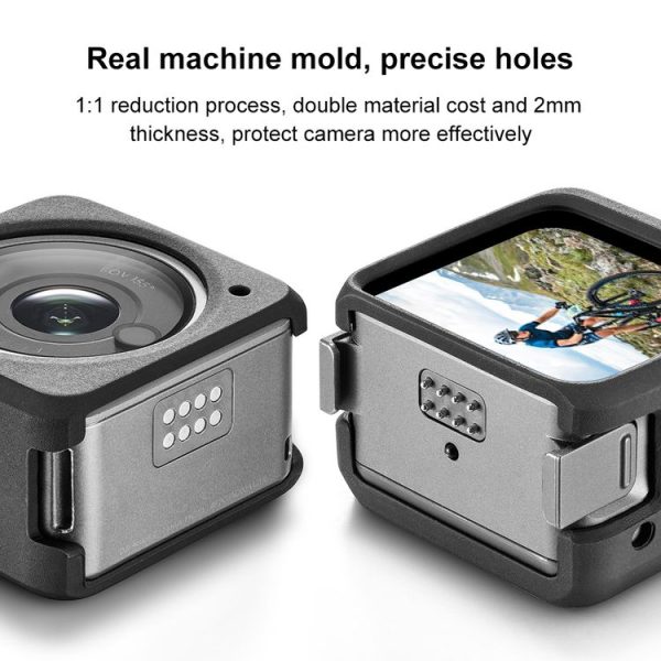 PULUZ Split Silicone Protective Case for DJI Action 2 (Black) - Image 5