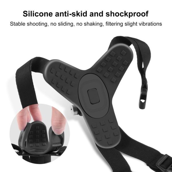 PULUZ Motorcycle Helmet Chin Strap Mount for GoPro, DJI Osmo Action and Other Action Cameras (Black) - Image 5