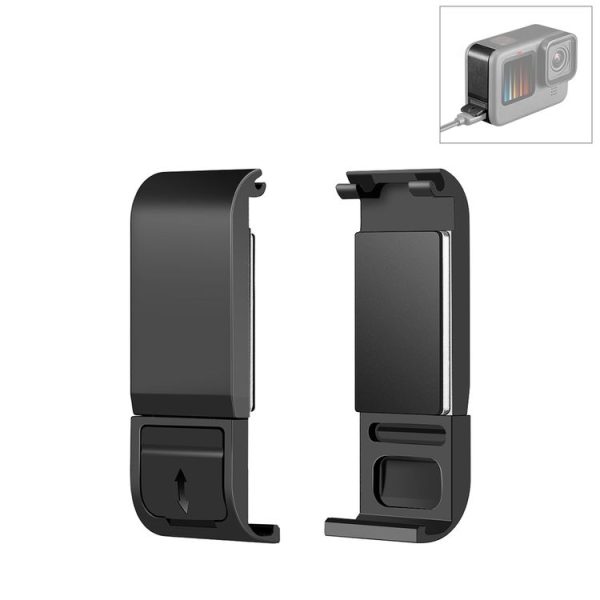 PULUZ Metal Dustproof Side Interface Cover for GoPro HERO10 Black / HERO9 Black (Black)